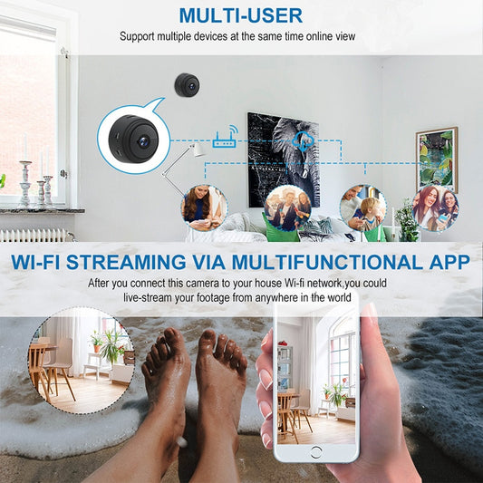 A9 Mini Camera 1080P Wireless WiFi IP Network Monitor Security Cam With Night Version Voice Video Home Security P2P Camera